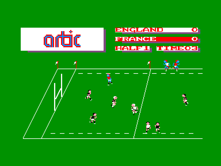 screenshot of the Amstrad CPC game International rugby by GameBase CPC