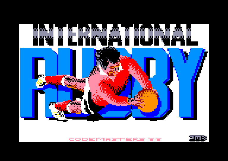 screenshot of the Amstrad CPC game International Rugby Simulator by GameBase CPC