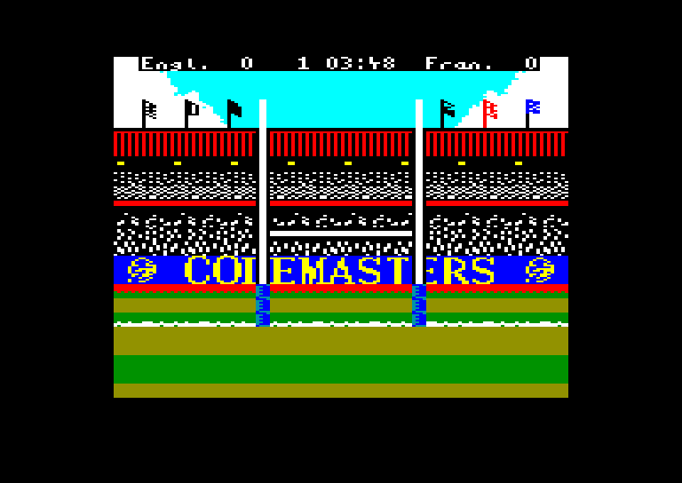 screenshot of the Amstrad CPC game International Rugby Simulator by GameBase CPC