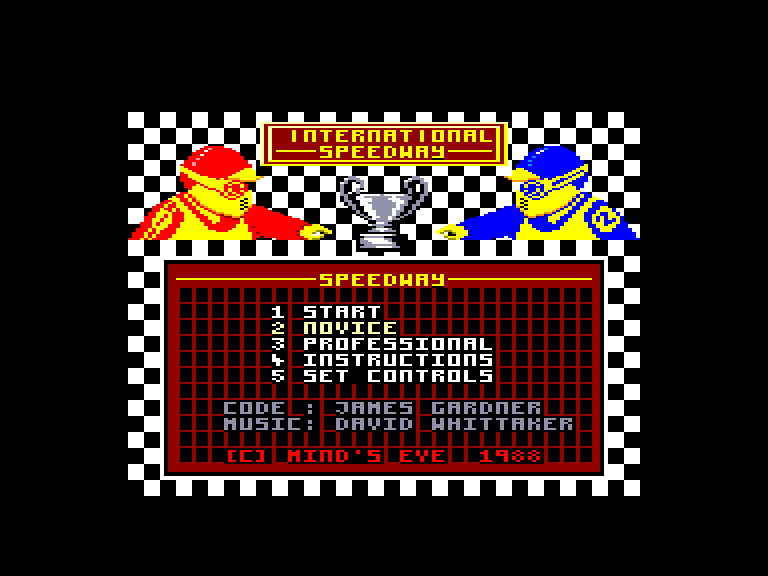 screenshot of the Amstrad CPC game International speedway by GameBase CPC