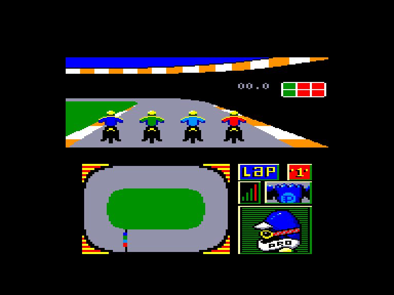 screenshot of the Amstrad CPC game International speedway by GameBase CPC