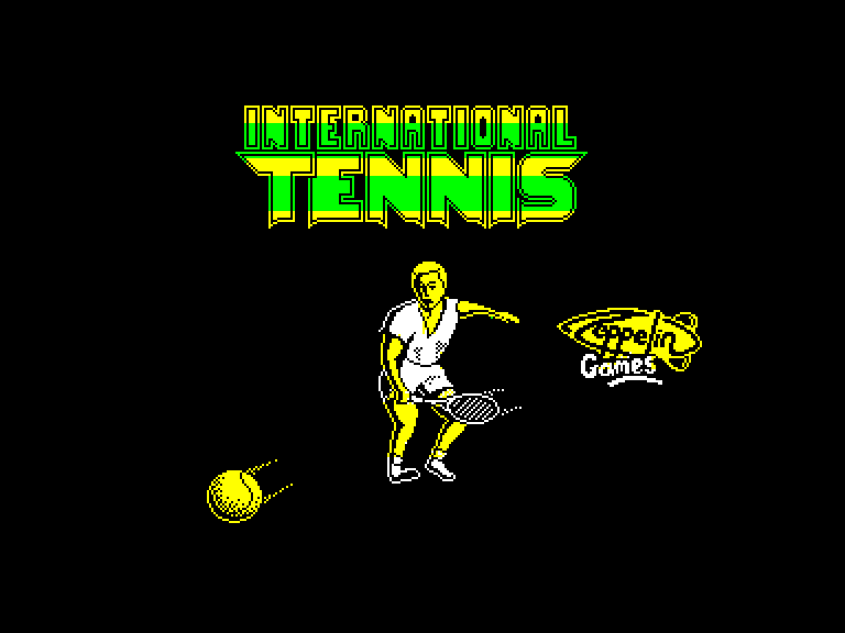screenshot of the Amstrad CPC game International Tennis by GameBase CPC