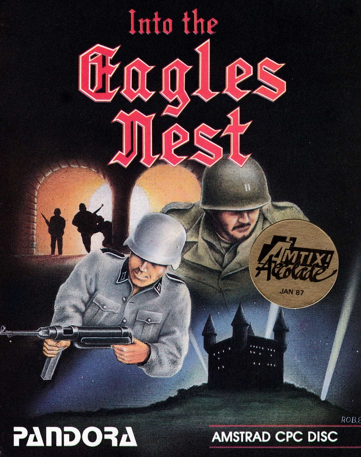 screenshot of the Amstrad CPC game Into the eagle's nest by GameBase CPC