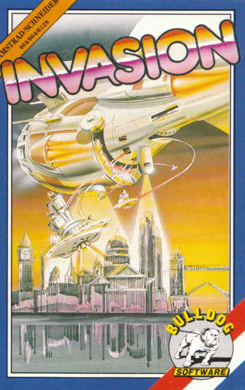 screenshot of the Amstrad CPC game Invasion by GameBase CPC