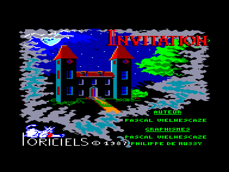 screenshot of the Amstrad CPC game Invitation by GameBase CPC