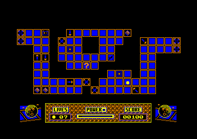 screenshot of the Amstrad CPC game Iron Sphere by GameBase CPC