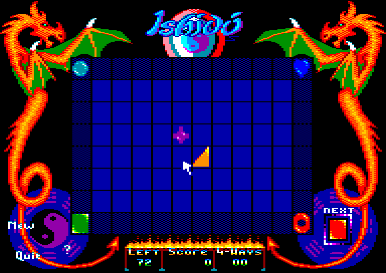 screenshot du jeu Amstrad CPC Ishido