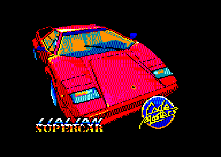 screenshot of the Amstrad CPC game Italian Super Car by GameBase CPC