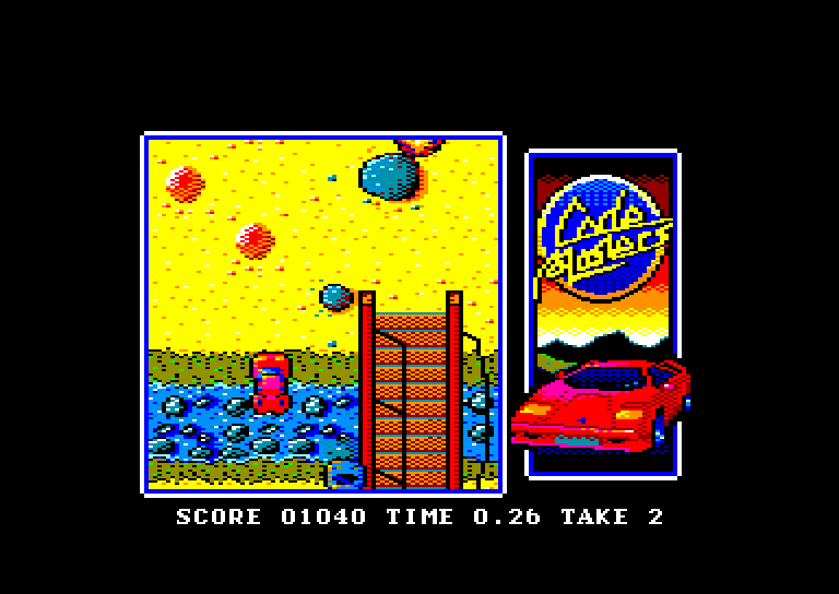 screenshot of the Amstrad CPC game Italian Super Car by GameBase CPC