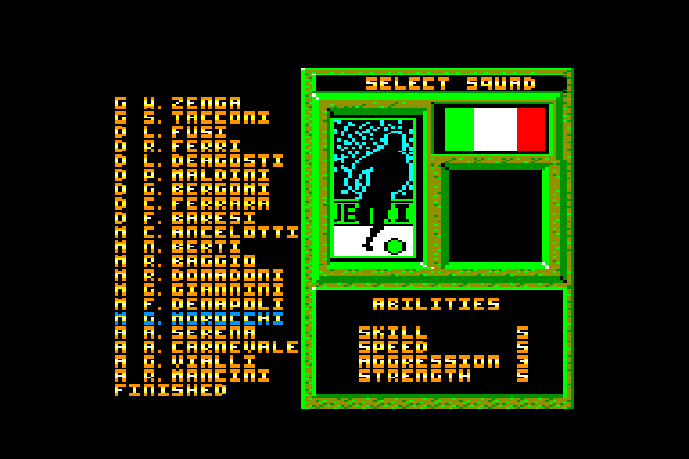 screenshot of the Amstrad CPC game Italy 1990 by GameBase CPC