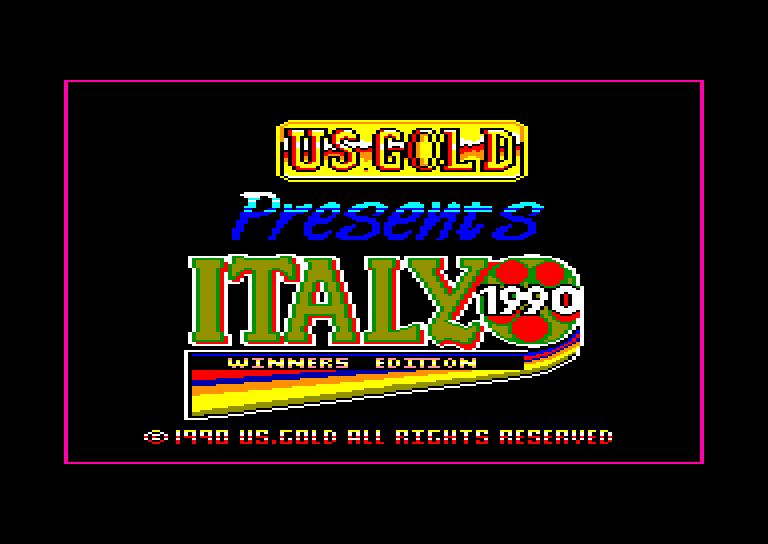 screenshot of the Amstrad CPC game Italy 1990 - Winners Edition by GameBase CPC