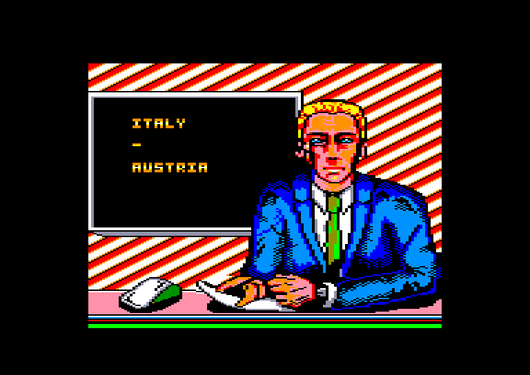 screenshot of the Amstrad CPC game Italy 1990 - Winners Edition by GameBase CPC