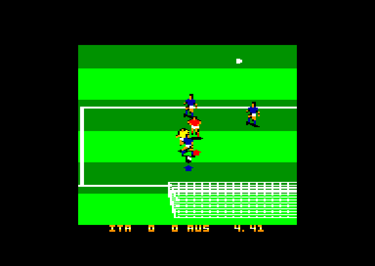 screenshot of the Amstrad CPC game Italy 1990 - Winners Edition by GameBase CPC