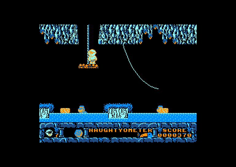 screenshot of the Amstrad CPC game Jack the Nipper II In Coconut Capers by GameBase CPC