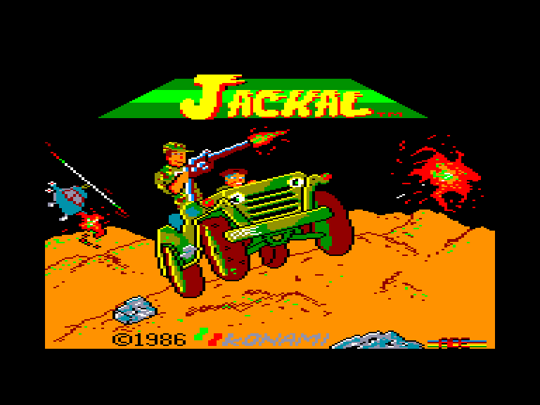 screenshot of the Amstrad CPC game Jackal by GameBase CPC