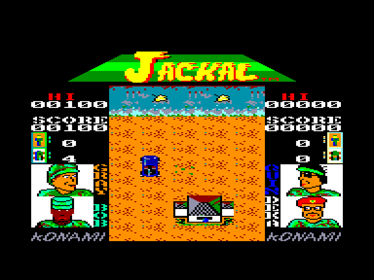 screenshot of the Amstrad CPC game Jackal by GameBase CPC