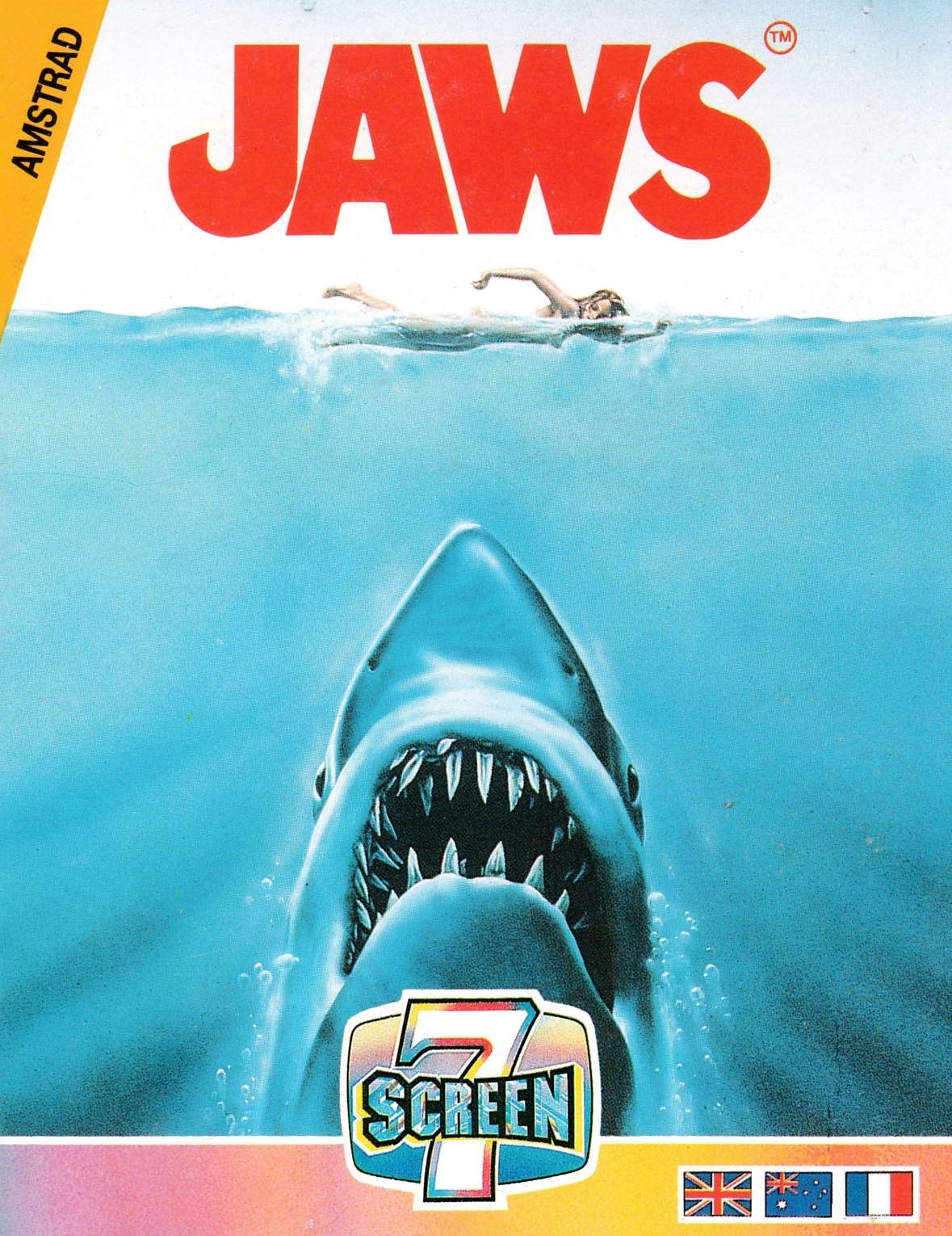 screenshot of the Amstrad CPC game Jaws by GameBase CPC