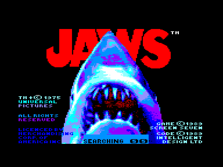 screenshot of the Amstrad CPC game Jaws by GameBase CPC