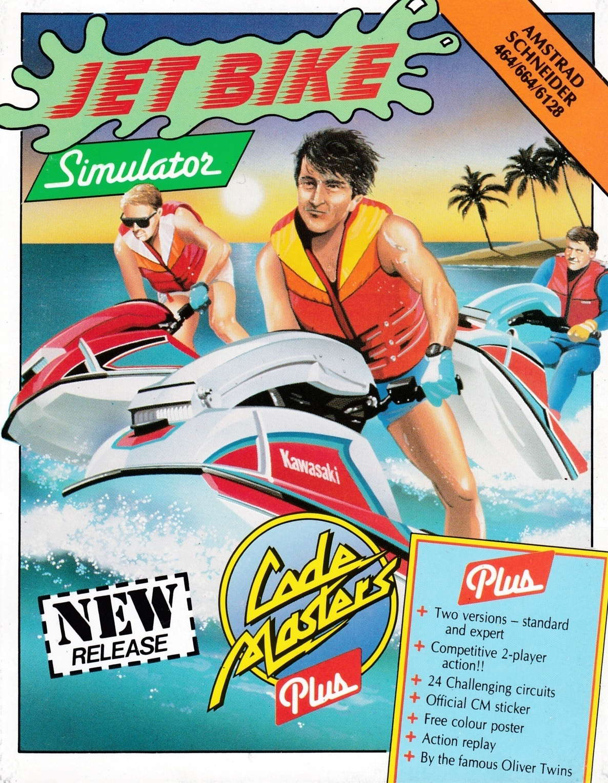cover of the Amstrad CPC game Jet Bike Simulator  by GameBase CPC