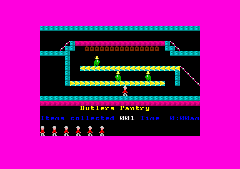 screenshot of the Amstrad CPC game Jet set willy 2 + by GameBase CPC