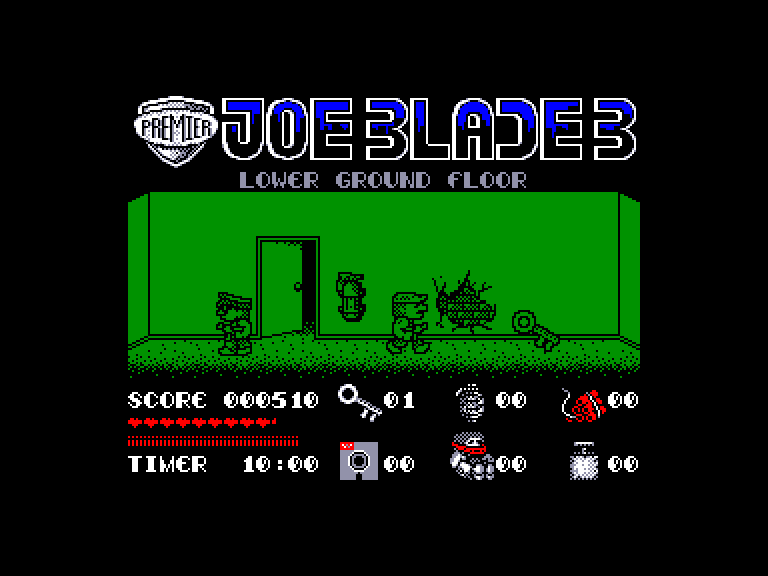 screenshot of the Amstrad CPC game Joe Blade III by GameBase CPC