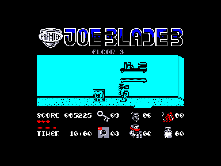 screenshot of the Amstrad CPC game Joe Blade III by GameBase CPC