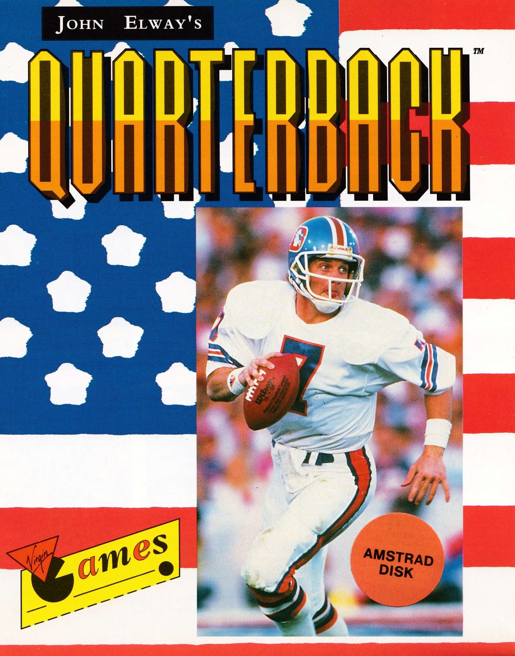screenshot of the Amstrad CPC game John Elway's Quarterback  by GameBase CPC