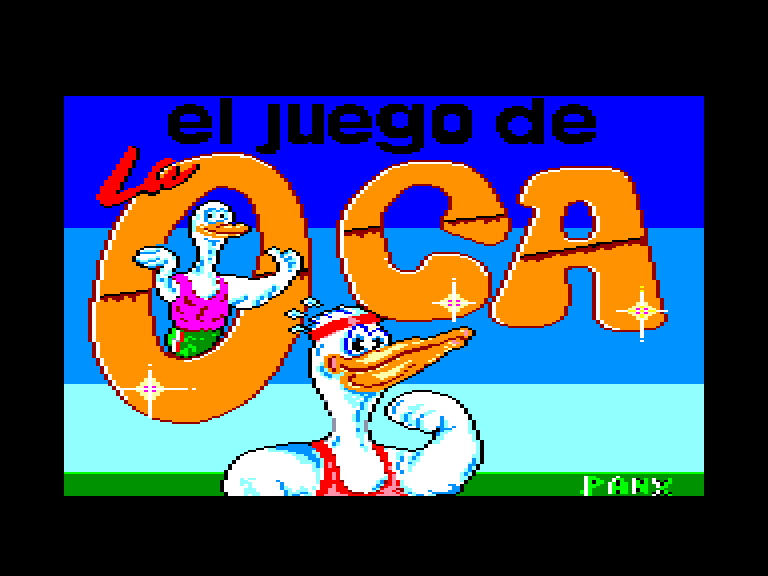 screenshot of the Amstrad CPC game Juego de la oca (el) by GameBase CPC