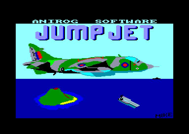 screenshot of the Amstrad CPC game Jump Jet by GameBase CPC