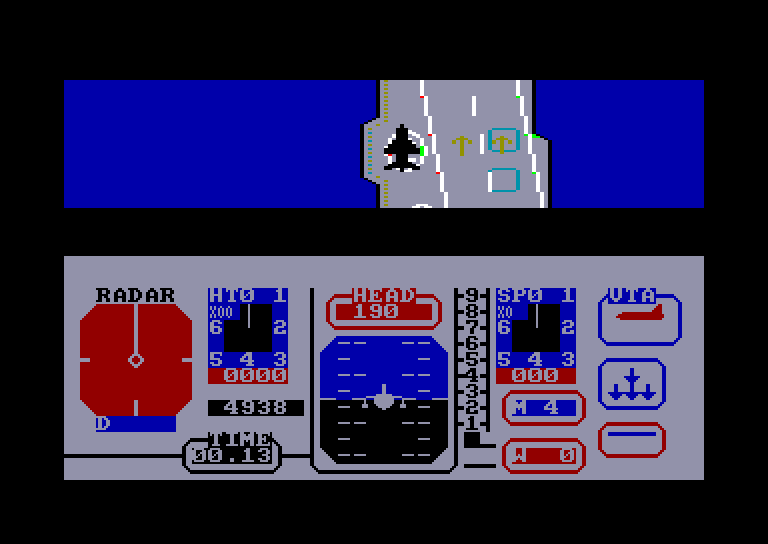 screenshot of the Amstrad CPC game Jump Jet by GameBase CPC