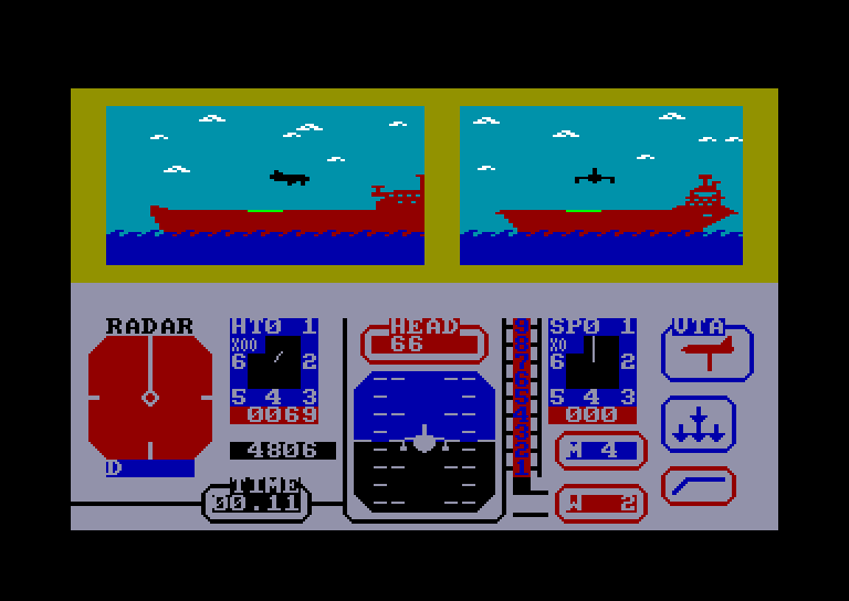 screenshot of the Amstrad CPC game Jump Jet by GameBase CPC