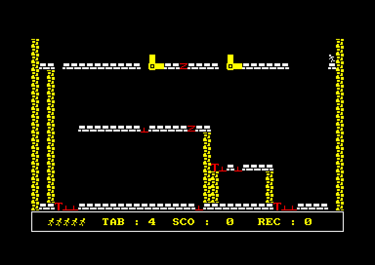 screenshot of the Amstrad CPC game Jumping runner by GameBase CPC