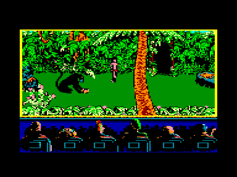 screenshot of the Amstrad CPC game Jungle Book by GameBase CPC