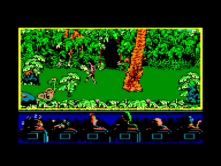 screenshot of the Amstrad CPC game Jungle Book by GameBase CPC