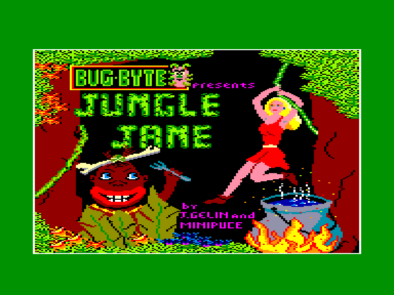 screenshot of the Amstrad CPC game Jungle Jane by GameBase CPC