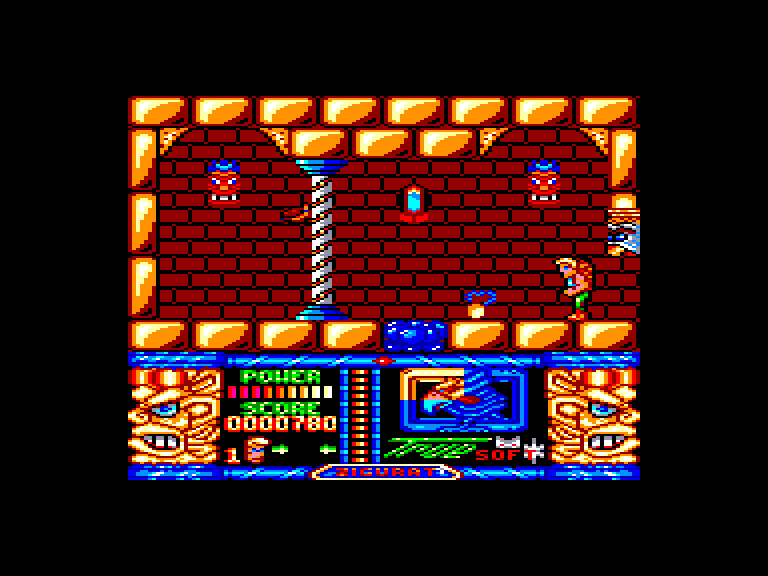 screenshot of the Amstrad CPC game Jungle Warrior by GameBase CPC