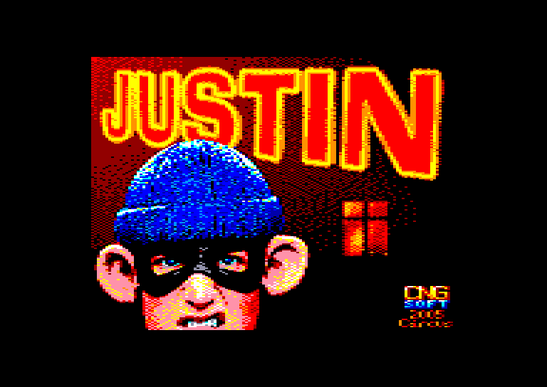 screenshot of the Amstrad CPC game Justin by GameBase CPC