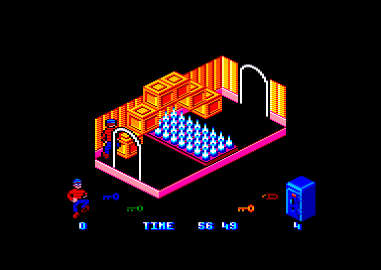 screenshot of the Amstrad CPC game Justin by GameBase CPC