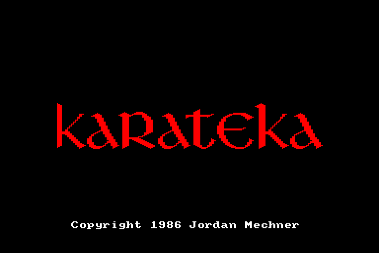screenshot of the Amstrad CPC game Karateka by GameBase CPC