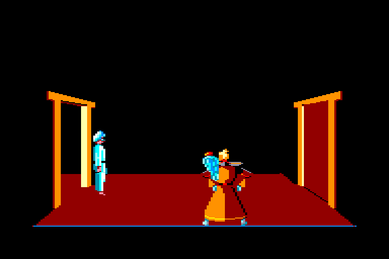 screenshot of the Amstrad CPC game Karateka by GameBase CPC