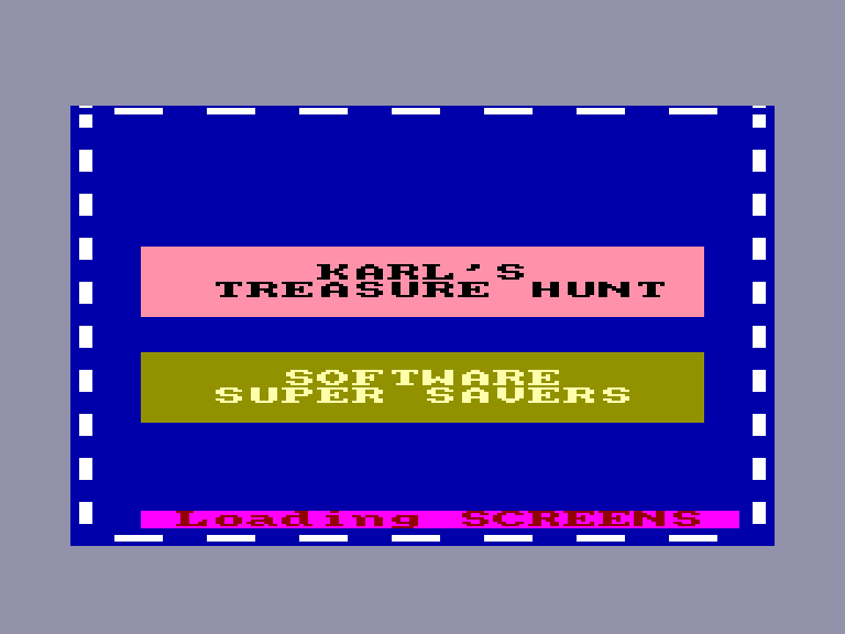 screenshot of the Amstrad CPC game Karl's treasure hunt by GameBase CPC