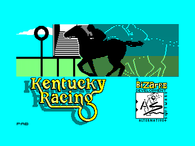 screenshot of the Amstrad CPC game Kentucky racing by GameBase CPC