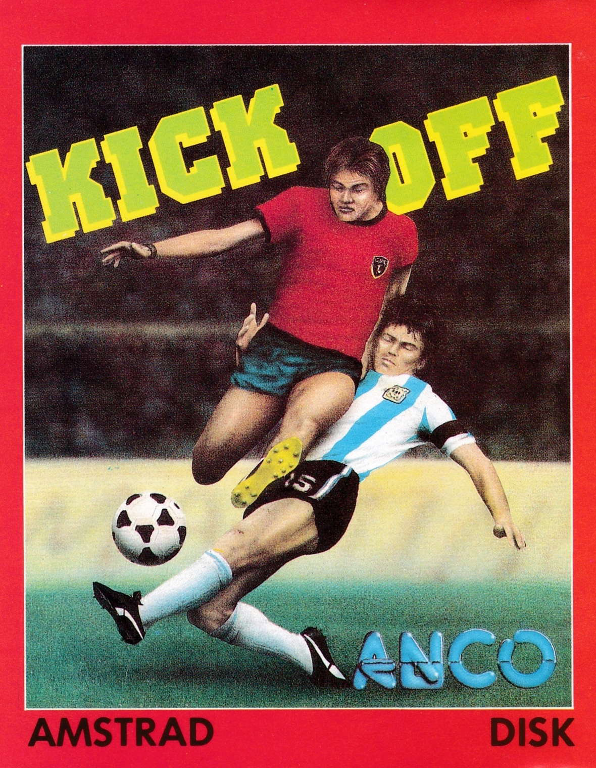 screenshot of the Amstrad CPC game Kick Off by GameBase CPC