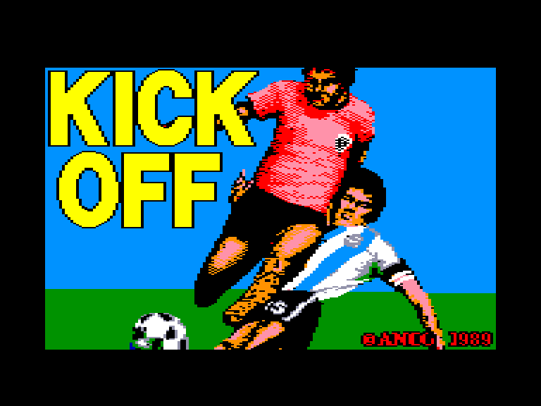 screenshot of the Amstrad CPC game Kick Off by GameBase CPC