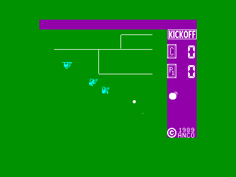 screenshot of the Amstrad CPC game Kick Off by GameBase CPC