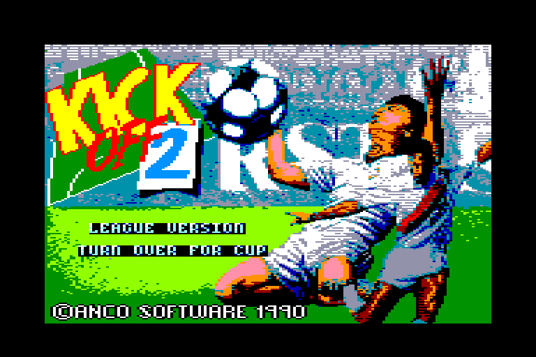 screenshot of the Amstrad CPC game Kick off 2 by GameBase CPC