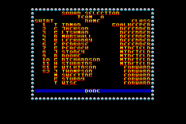 screenshot of the Amstrad CPC game Kick off 2 by GameBase CPC