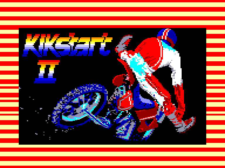 screenshot of the Amstrad CPC game Kikstart 2 by GameBase CPC