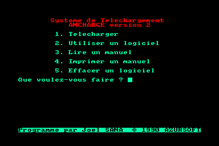screenshot of the Amstrad CPC game Kit de Telechargement pour Amstrad CPC by GameBase CPC