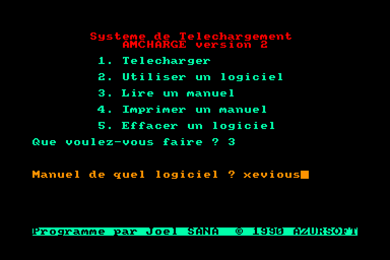 screenshot of the Amstrad CPC game Kit de Telechargement pour Amstrad CPC by GameBase CPC